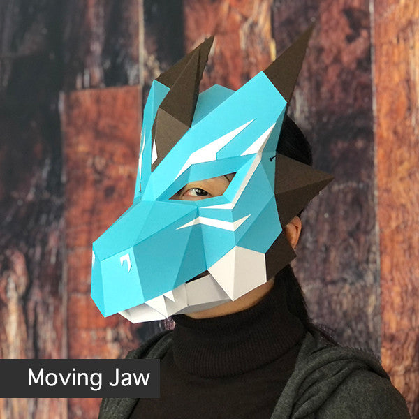 Azure Dragon - Moving Jaw Mask