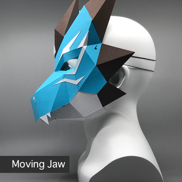 Azure Dragon - Moving Jaw Mask