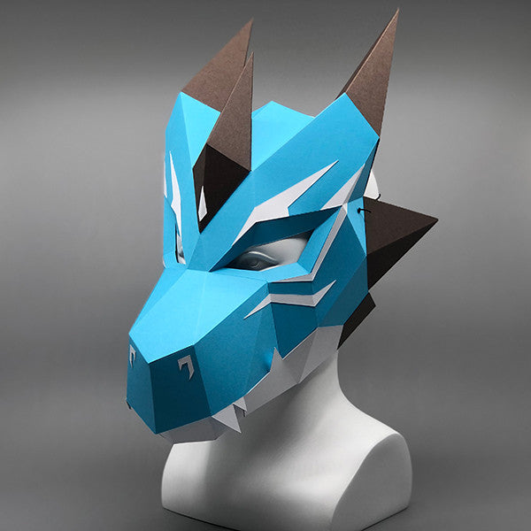 Azure Dragon - Moving Jaw Mask